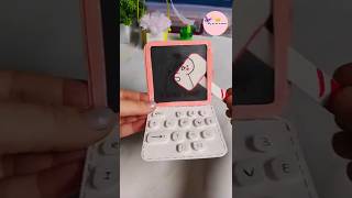 Make cute 😍 paper laptop 💻👀 at home 🏠।।shortsvideo diy shorts craft like subscribe [upl. by Esac]