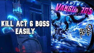 How to kill double dungeon act 6 boss in Anime Vanguards [upl. by Dang]