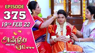 Anbe Vaa Serial  Episode 375  19th Feb 2022  Virat  Delna Davis  Saregama TV Shows Tamil [upl. by Euqinamod785]