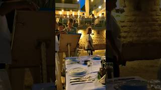 Walking tour greek village Afitos Halkidiki ❤️ restaurant [upl. by Atinek]