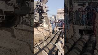 Concrete pipe encasement work automobile pipelineexcavator construction infrastructureyt [upl. by Ronaele]