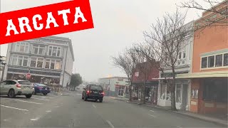 ARCATA CALIFORNIA  DRIVING DOWNTOWN [upl. by Hnahc386]