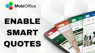 How To Enable Smart Quotes On MobiOffice App [upl. by Ahsela433]