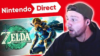 NEUES zu Zelda TOTK  Nintendo Direct 2023  REAKTION [upl. by Lehteb]