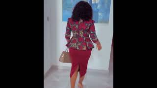 Ankara styles for office work fashionofficewear stylesafricaankarastylesclothingshorts [upl. by Eelymmij]