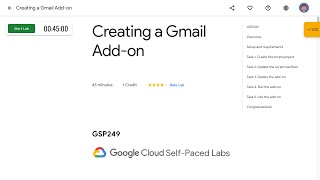 Creating a Gmail Add on GSP249 [upl. by Ibloc]