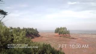 50ft tides in Burntcoat Head Park Nova Scotia [upl. by Malvino]