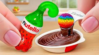 Top NUTELLA Cake Decorating Hacks Satisfying Watermelon Jelly Bottle vs Kinder Joy Cake Recipe [upl. by Oirazan]