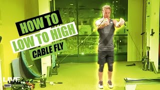 How To Low To High Cable Fly [upl. by Ecyac]