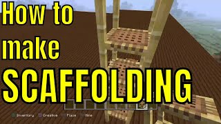 How to Make Scaffolding in Minecraft [upl. by Borek]