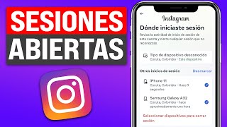 Cómo SABER en que DISPOSITIVOS esta ABIERTA mi CUENTA de INSTAGRAN 2024 [upl. by Einaffets]