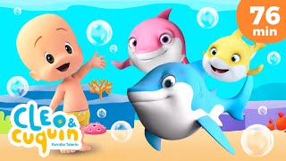 Baby Shark y más canciones infantiles para bebés con Cleo y Cuquín [upl. by Adaj]