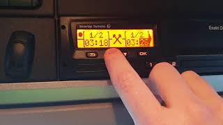 How to do a manual entry on a Stoneridge Digital Tachograph [upl. by Corrina]