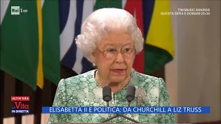 Elisabetta II e la politica da Churchill a Liz Truss  La Vita in Diretta 09092022 [upl. by Atirat]