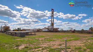 Timelapse drilling of gas well [upl. by Brnaba]