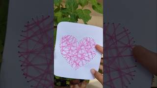 Heart Card 🩷heartcardthreadcardeasyartcrafttrendingviralytshort [upl. by Corson313]