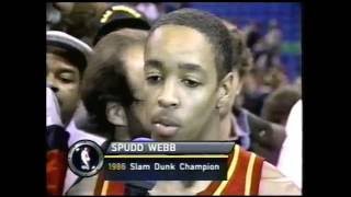 Spud Webb Upsets Dominique Wilkins in 1986 Slam Dunk Contest TNT Retrospective [upl. by Rehpotirhc]