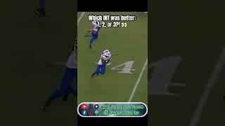 Which INT was better 1 2 or 3 👀🤔 buffalobills nflhighlights [upl. by Wicks626]