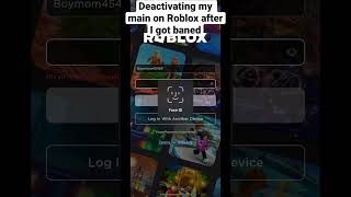 Reactivating my Roblox account after getting banned roblox￼ [upl. by Ymeon]