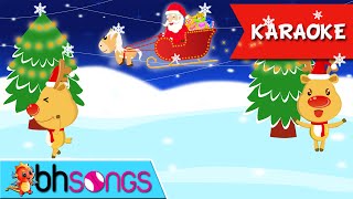 Jingle Bell karaoke song with lyrics  Christmas Song  Nursery Rhymes  Ultra HD 4K Music Video [upl. by Hazelton]