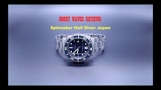 Short watch reviews The Spinnaker Hull Diver Japan [upl. by Violet]