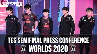 LIVE  TES PostMatch Press Conference  vs Suning  WORLDS 2020 [upl. by Shipp57]