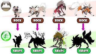 Lycanroc Evolution Type Swap  Grass Type [upl. by Silevi260]