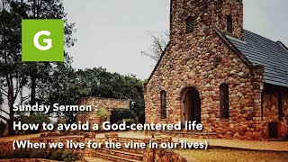 Sermon  When we live for the vine in our lives [upl. by Nottnerb]