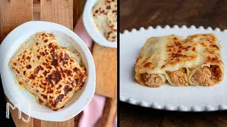 CANELONES DE CARNE CON BECHAMEL TRUFADA [upl. by Akeihsal123]