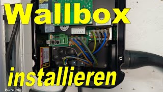 Wallbox Installation Anleitung vom Fachmann 🤔😊 Montage und anschließen [upl. by Potash33]