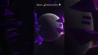 Aliens 👽 ship destroy Moon🌙 shorts shortvideo viral foryou feedshorts galaxy space earth [upl. by Louanne]