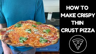 How To Make UltraThin Crispy Pizza In A Home Oven Pizza Class [upl. by Attesoj]