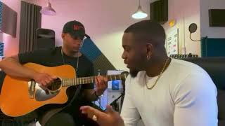 Live acoustic Tayc Les larmes je prouve [upl. by Leuqram]