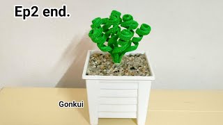 Crochet plant  Easy Crochet Albuca concordiana Trachyandra Ep2end How to assemble crochetplant [upl. by Moser]