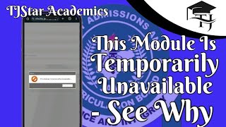 This Module Is Temporarily Unavailable  JAMB CAPS  See Why [upl. by Effy]