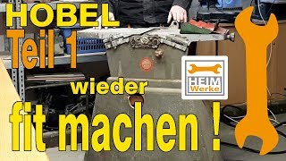 KITY 635 Hobelmaschine wieder fit machen Kity Restauration Teil 13 [upl. by Eelrefinnej794]