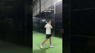 How to do a vibora Free padel class from me Technical details on how to do a vibora [upl. by Htenaj]