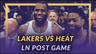 Lakers Discussion Lakers Beat the Heat LeBron amp DWades Last Matchup Kuz Scores 33 [upl. by Justine328]