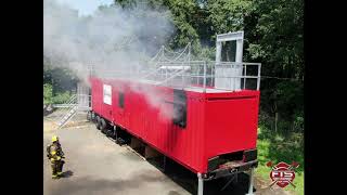 Mobile Shipping Container for Firefighter Training [upl. by Aid]