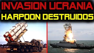 Misiles HARPOON Enviados a UCRANIA quotDestruidos por RUSIAquot  INVASION UCRANIA INFORME ACTUALIZADO [upl. by Dlanar]