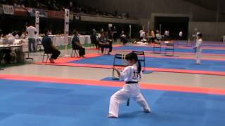 Seienchin katagirl 11 yearsInternational Karate Friendship 2012IKO 1 [upl. by Gardell]