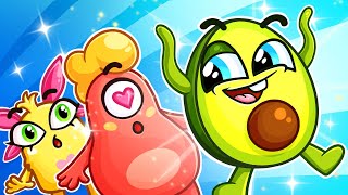 Avocado Song 🥑😍  More Best Simple Nursery Rhymes and Kids Songs by Fluffy Friends [upl. by Mur]