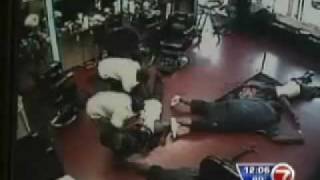 Rapper Brisco Gets Robbed at Barbershop  Caught on tape [upl. by Atiluj66]