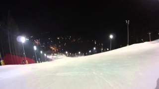 Semmering  Hirschenkogel Zauberberg Piste 4 FISWeltcup Piste Panorama  Nacht [upl. by Koa]