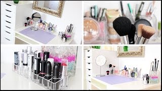 NEUER SCHMINKTISCH Makeup Aufbewahrung amp Sammlung [upl. by Belamy]