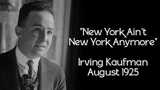 New York Aint New York Anymore with lyrics  Irving Kaufman [upl. by Lrigybab799]