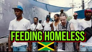 FEEDING THE HOMELESS IN KINGSTON JAMAICA [upl. by Nylemaj]