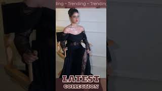 Jirocum Elegant ALine Prom Dress Womens Off Shoulder Sexy Lace Party Evening Gown Black Floor L [upl. by Hamimej]