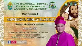 Diocese of Alaminos  Canonical Installation of New Bishop Napoleon Bishop’s Mass [upl. by Eelsel54]