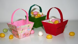 Origami  Panier  Basket Senbazuru [upl. by Ailsa208]